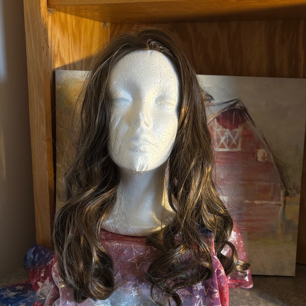 Golden Brown Wavy hair topper